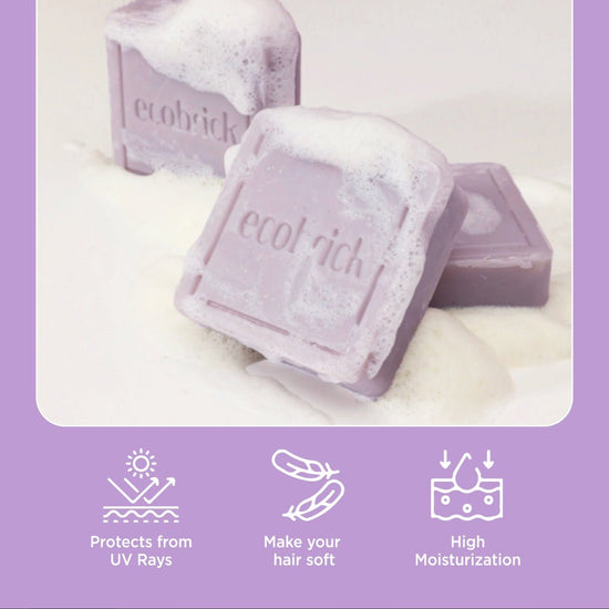 EcoBrick Mild Acidic Shampoo Bar - Normal Hair Care. شامبو إيكوبريك الحامضي الخفيف للعناية بالشعر العادي - Princess Cosmetics Qatar