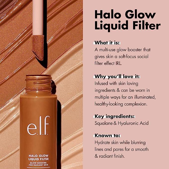 elf Cosmetics Halo Glow Liquid Filter 31.5ml. فلتر سائل هالو جلو من إيلف كوزماتيكس، 31.5 مل - Princess Cosmetics Qatar