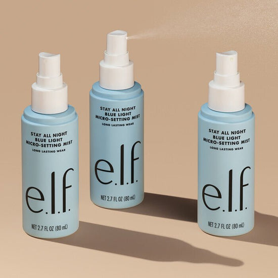 elf Cosmetics Stay All Night Blue Light Micro - Fine Setting Mist 80ml قزم مستحضرات التجميل البقاء طوال الليل رذاذ الإعداد الصغير للضوء الأزرق - Princess Cosmetics Qatar