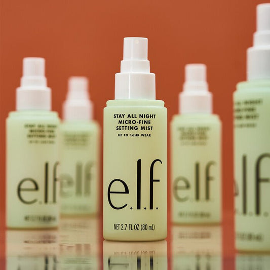 elf Cosmetics Stay All Night Micro - Fine Setting Mist 80ml. بخاخ تثبيت المكياج ستاي أول نايت مايكرو فاين من إيلف كوزماتيكس، 80 مل - Princess Cosmetics Qatar