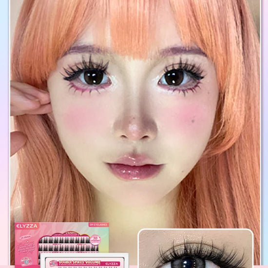 Elyzza 3D Effect Double Spikes Volume False Eyelashes. إليزا 3D تأثير مزدوج المسامير حجم الرموش الصناعية - Princess Cosmetics Qatar