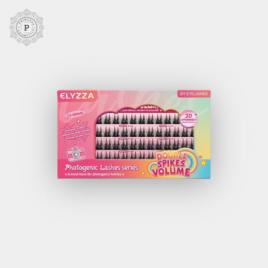 Elyzza 3D Effect Double Spikes Volume False Eyelashes. إليزا 3D تأثير مزدوج المسامير حجم الرموش الصناعية - Princess Cosmetics Qatar