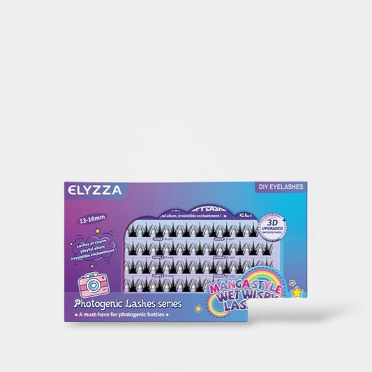 Elyzza 3D Effect Manga Volume False Eyelashes إليزا 3D تأثير مانغا حجم الرموش الصناعية - Princess Cosmetics Qatar
