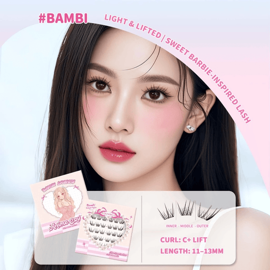 Elyzza Bambi Glue - Free False Eyelashes رموش إليزا بامبي الصناعية الخالية من الغراء - Princess Cosmetics Qatar