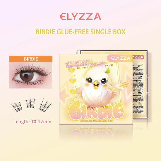 Elyzza Birdie Glue - Free False Eyelashes رموش إليزا بيردي الصناعية الخالية من الغراء - Princess Cosmetics Qatar