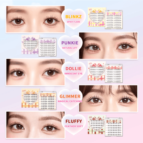 Elyzza Blinkz Glue-Free False Eyelashes رموش صناعية خالية من الغراء من إليزا بلينكز - Princess Cosmetics Qatar
