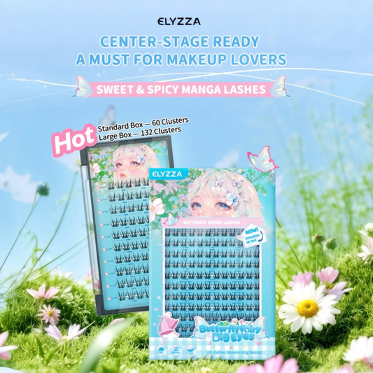 Elyzza Butterfly Fairy Big Eyes False Eyelashes رموش صناعية على شكل عيون كبيرة من إيليزا باترفلاي فيري - Princess Cosmetics Qatar