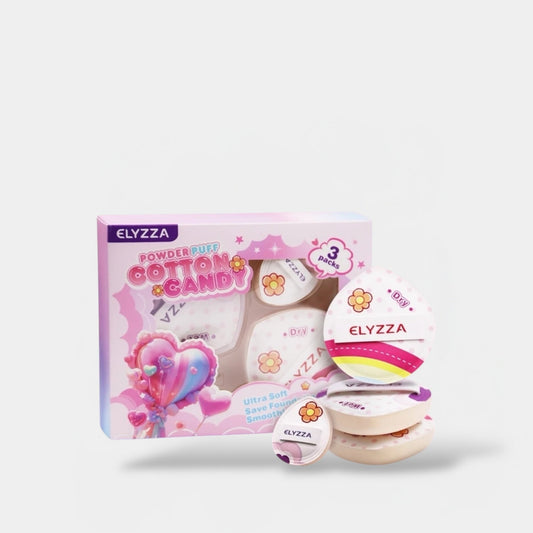 Elyzza Cotton Candy Puff Set مجموعة حلوى القطن إليزا - Princess Cosmetics Qatar