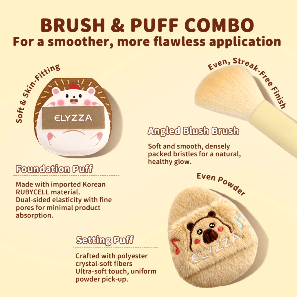 Elyzza Cutie Alliance Series 3-in-1 Airfit Base Trio مجموعة إليزا كيوتي ألاينس سيريز 3 في 1 إيرفيت بيس تريو - Princess Cosmetics Qatar