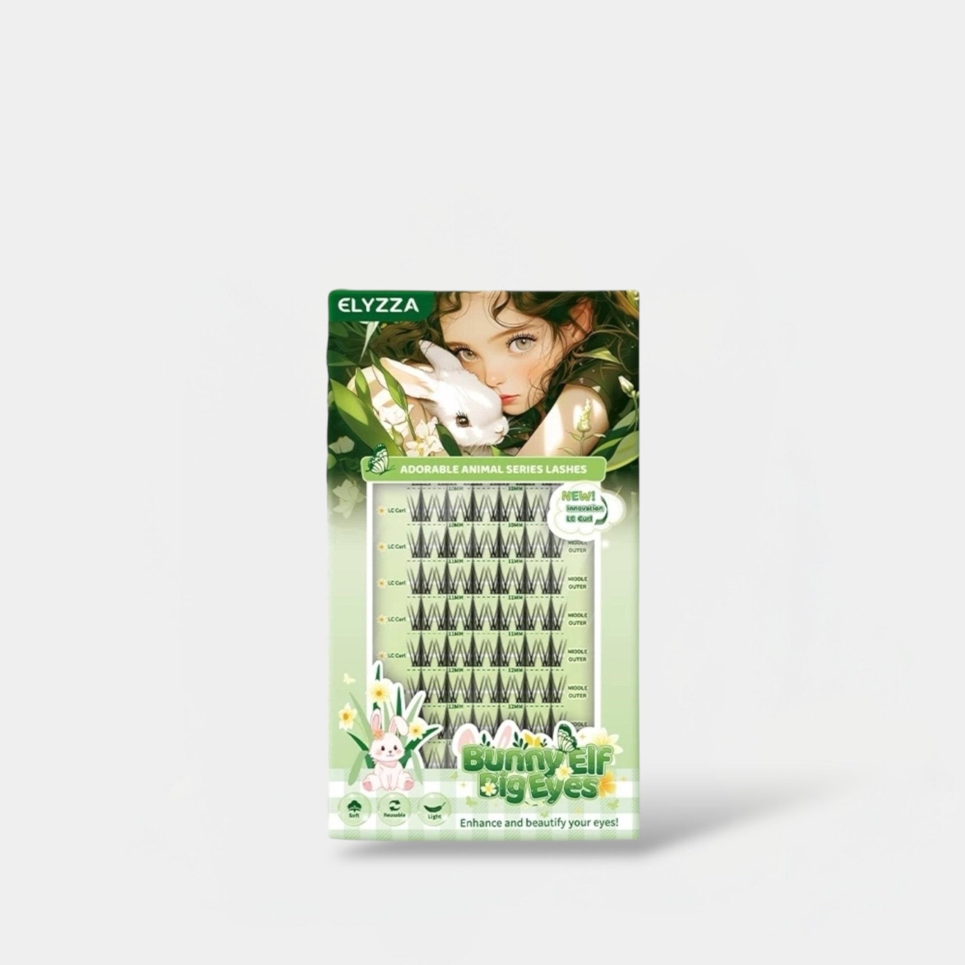 Elyzza Cutie Pet Bunny Elf False Eyelashes. إليزا كتي الأليفة الأرنب قزم الرموش الصناعية - Princess Cosmetics Qatar
