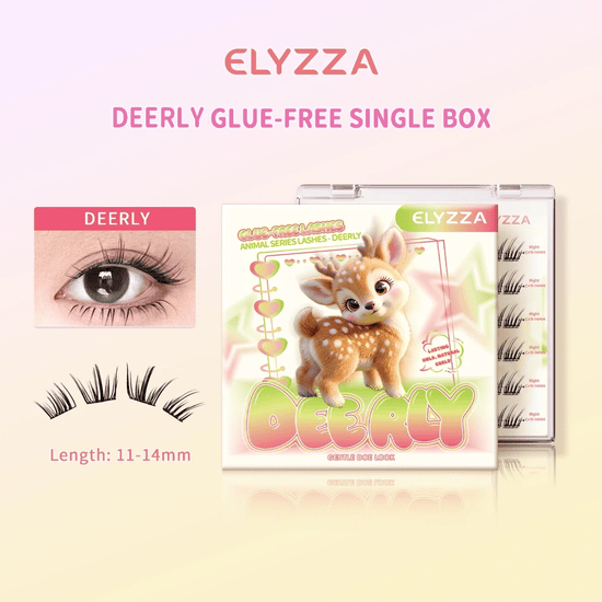 Elyzza Deerly Glue-Free False Eyelashes إليزا ديرلي رموش صناعية بدون غراء - Princess Cosmetics Qatar