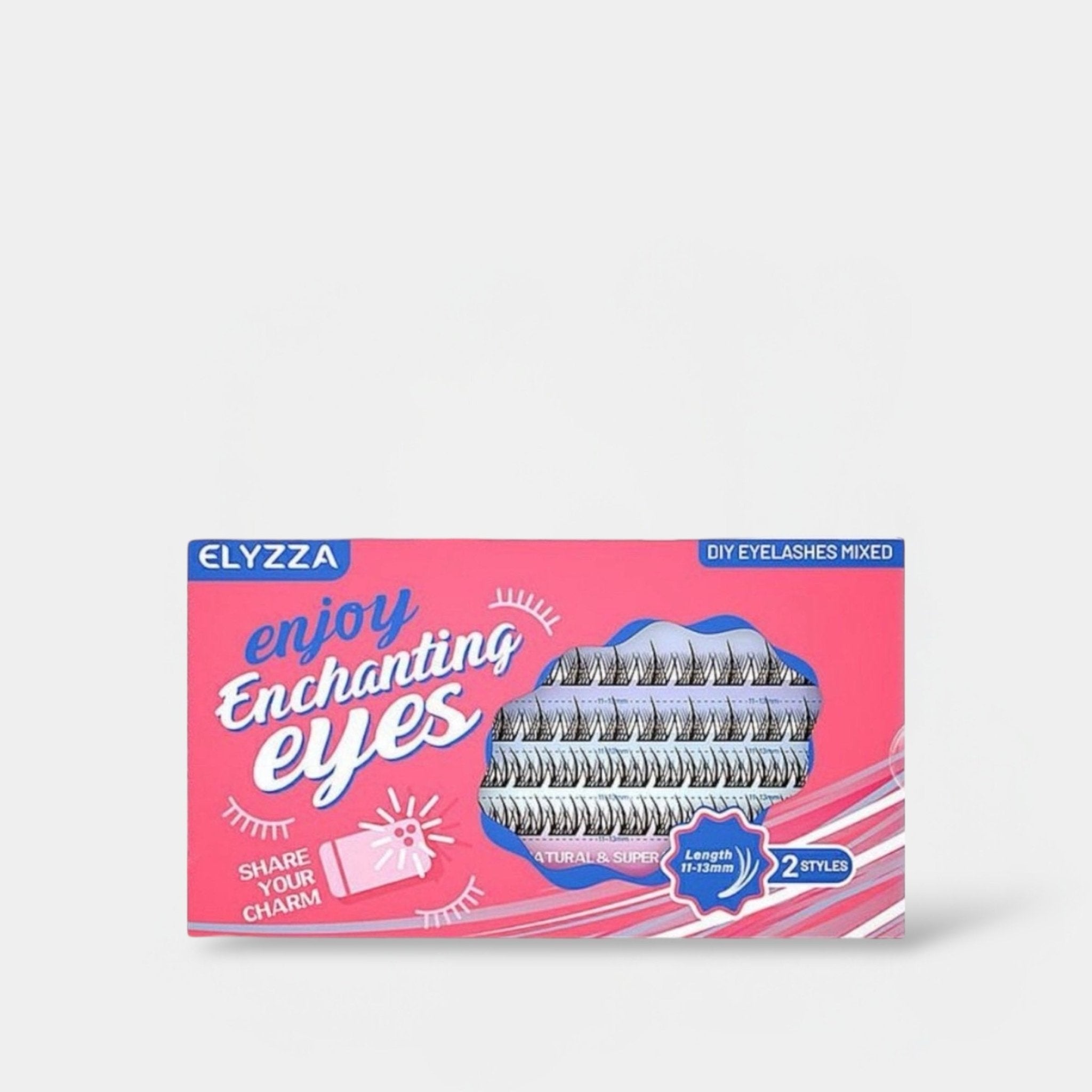 Elyzza Enjoy Enchanting Eyes False Eyelashes (44 Clusters) إليزا