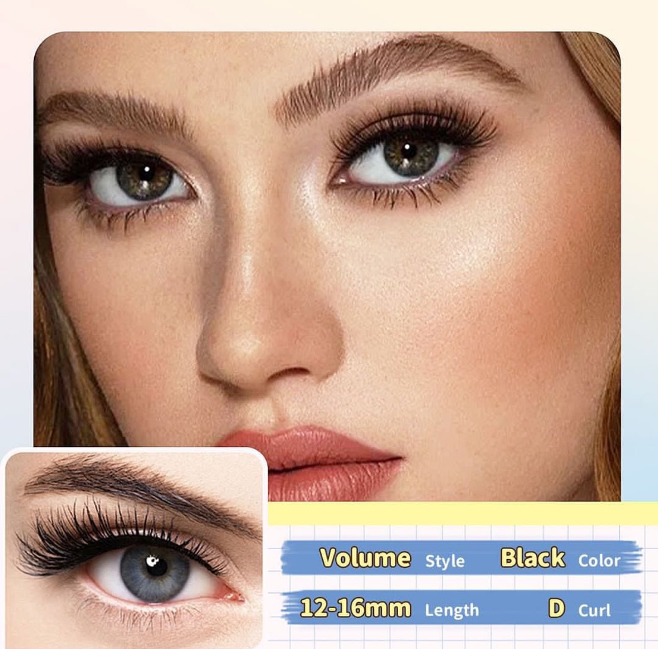 Elyzza Extremely Fluffy Volume Eyelashes. إليزا رموش رقيقة للغاية - Princess Cosmetics Qatar