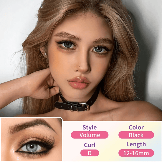 Elyzza Extremely Fluffy Volume Eyelashes MINI (18 Clusters) رموش إليزا فائقة الكثافة والكثافة - Princess Cosmetics Qatar