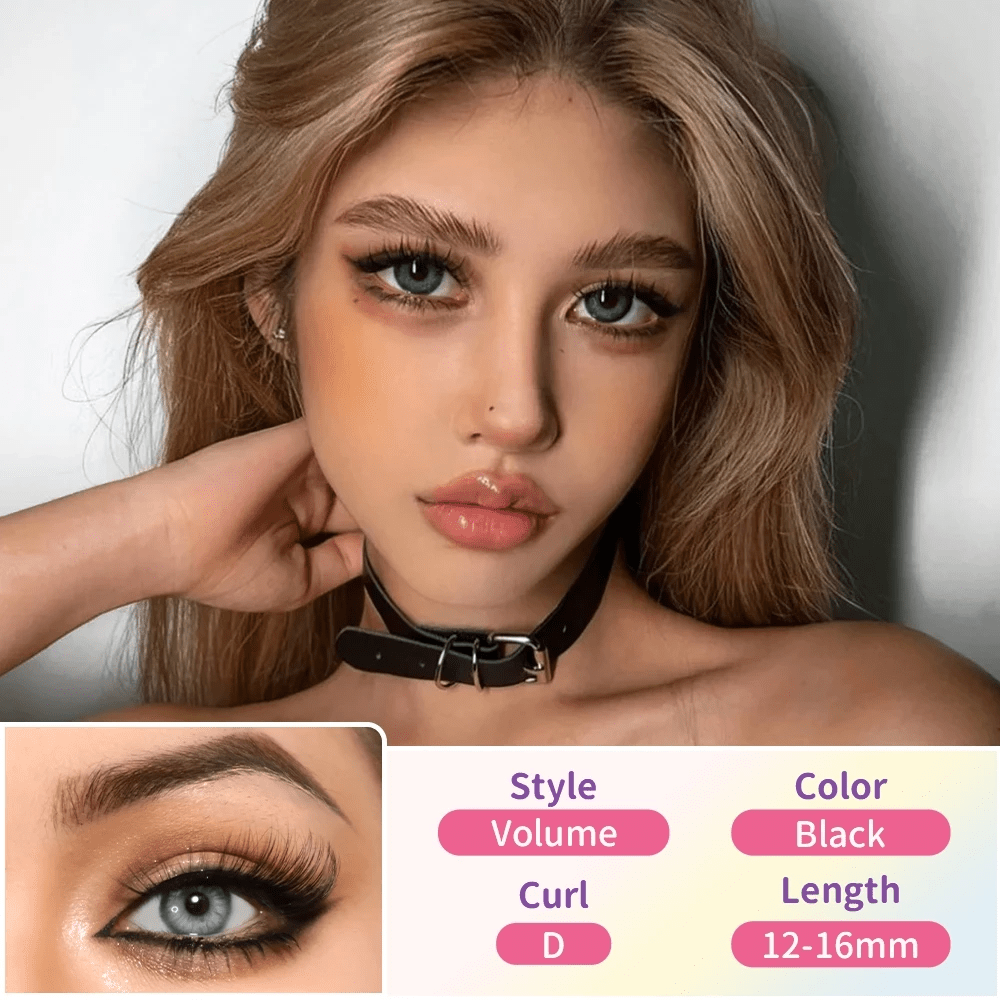 Elyzza Extremely Fluffy Volume Eyelashes MINI (18 Clusters) رموش إليزا فائقة الكثافة والكثافة - Princess Cosmetics Qatar