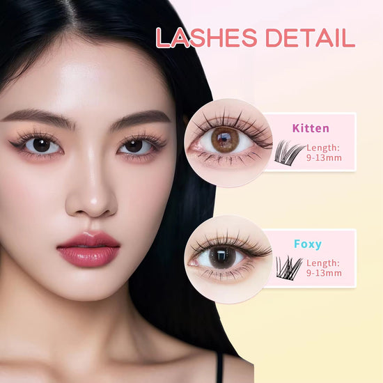 Elyzza Foxy Glue - Free False Eyelashes رموش إليزا فوكسي الصناعية الخالية من الغراء - Princess Cosmetics Qatar