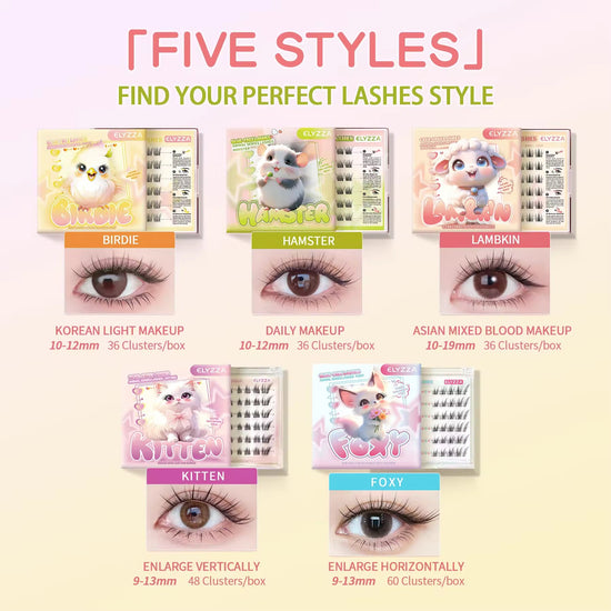 Elyzza Foxy Glue - Free False Eyelashes رموش إليزا فوكسي الصناعية الخالية من الغراء - Princess Cosmetics Qatar