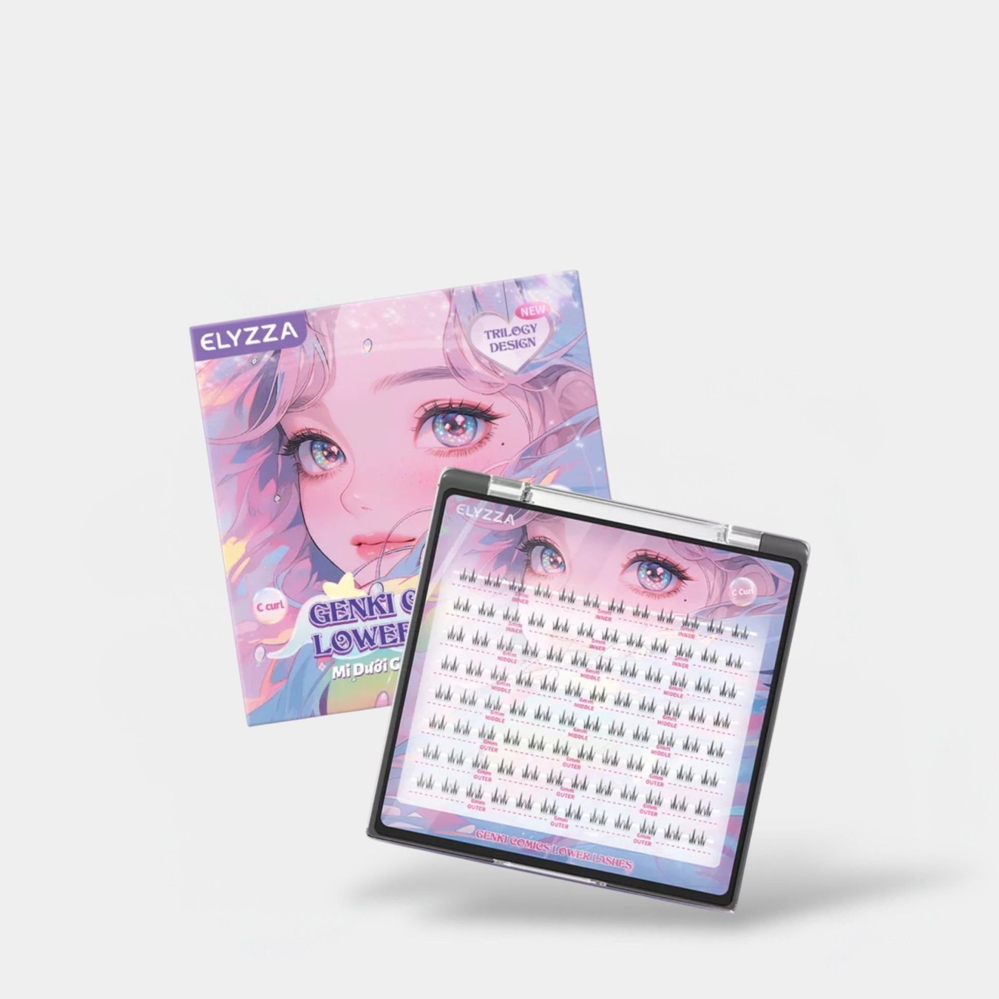 Elyzza Genki Comics Lower Lashes رموش إليزا القوة والكثافة - Princess Cosmetics Qatar
