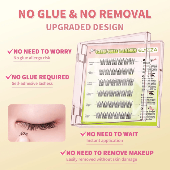 Elyzza Hamster Glue - Free False Eyelashes رموش صناعية خالية من الغراء من إليزا هامستر - Princess Cosmetics Qatar