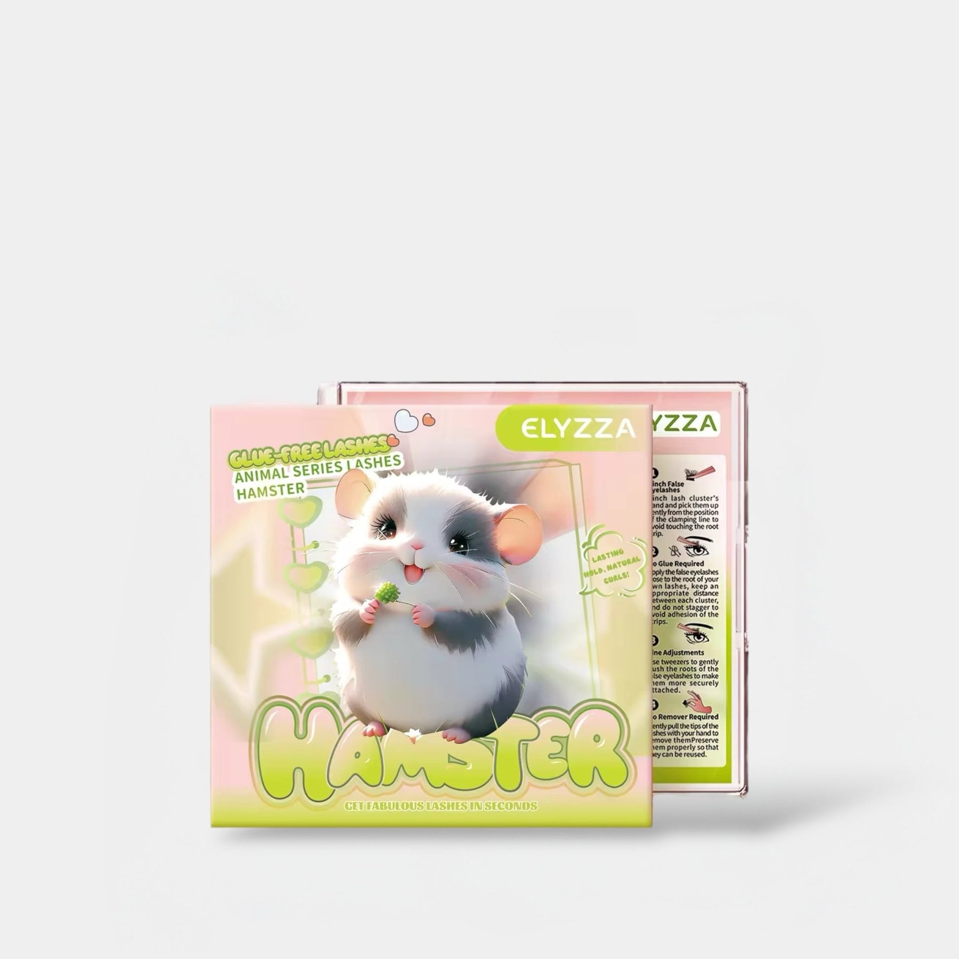 Elyzza Hamster Glue - Free False Eyelashes رموش صناعية خالية من الغراء من إليزا هامستر - Princess Cosmetics Qatar