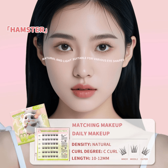 Elyzza Hamster Glue - Free False Eyelashes رموش صناعية خالية من الغراء من إليزا هامستر - Princess Cosmetics Qatar