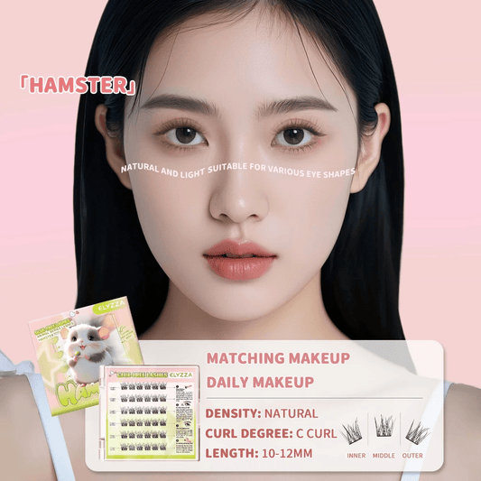 Elyzza Hamster Glue - Free False Eyelashes رموش صناعية خالية من الغراء من إليزا هامستر - Princess Cosmetics Qatar