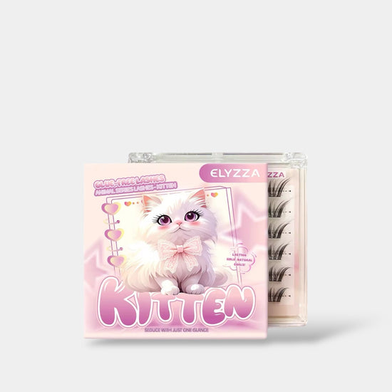 Elyzza Kitten Glue - Free False Eyelashes رموش إليزا كيتن الصناعية الخالية من الغراء - Princess Cosmetics Qatar