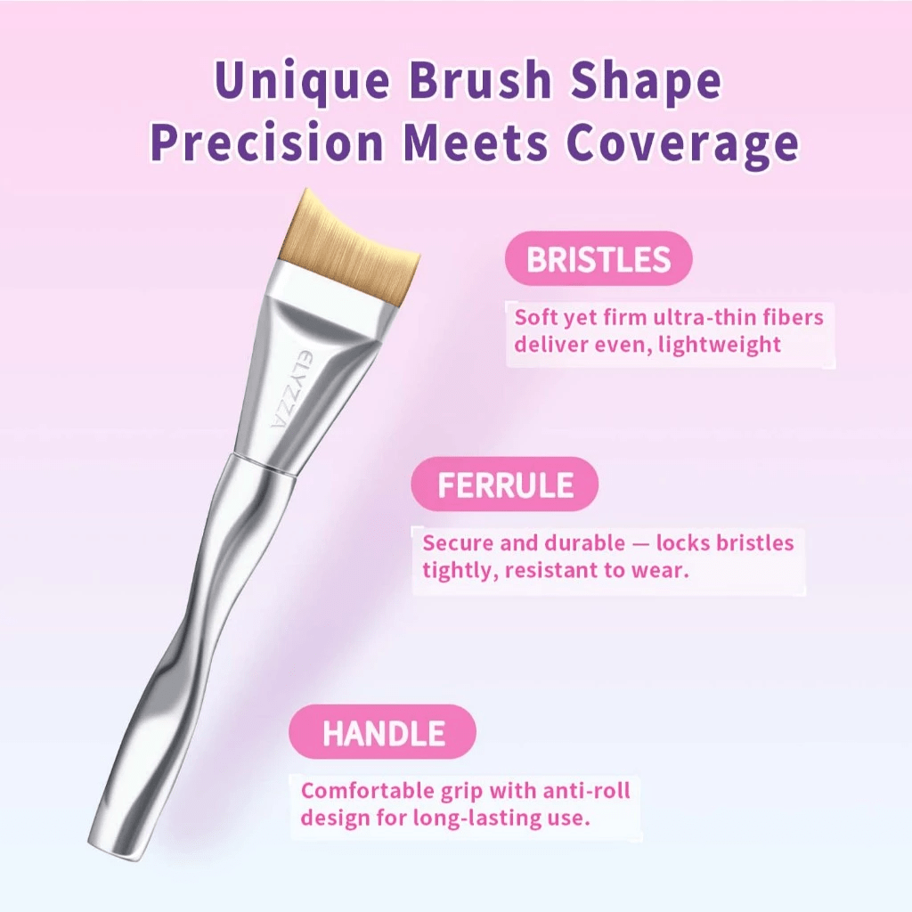 Elyzza Moon Curve Foundation Brush فرشاة كريم الأساس إليزا مون كيرف - Princess Cosmetics Qatar