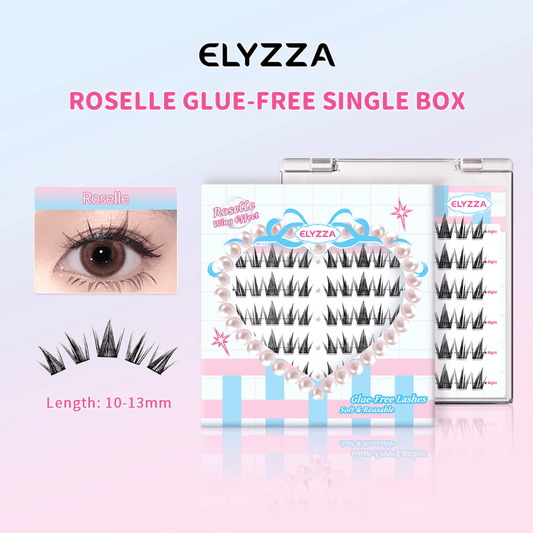 Elyzza Roselle Glue-Free False Eyelashes رموش صناعية خالية من الغراء من إليزا روزيل - Princess Cosmetics Qatar