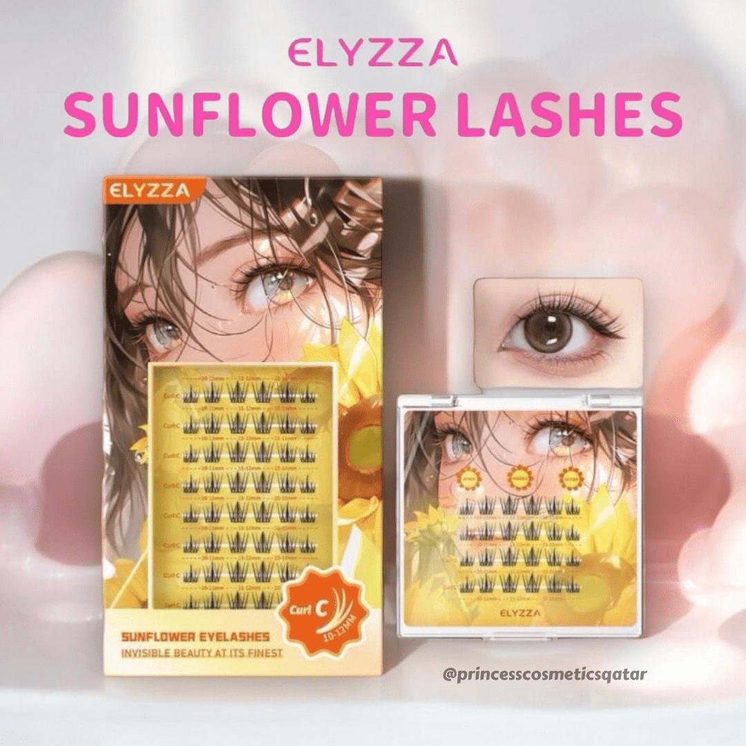 Elyzza Sunflower False Eyelashes. إليزا عباد الشمس الرموش الصناعية - Princess Cosmetics Qatar