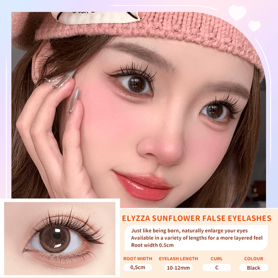 Elyzza Sunflower False Eyelashes. إليزا عباد الشمس الرموش الصناعية - Princess Cosmetics Qatar