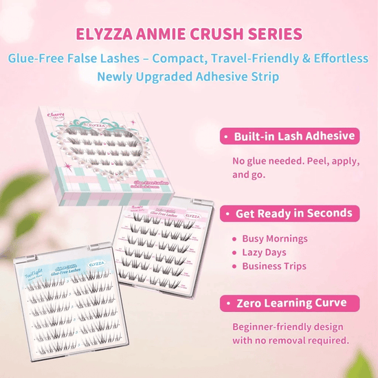 Elyzza Twilight Glue - Free False Eyelashes رموش إليزا توايلايت الصناعية الخالية من الغراء - Princess Cosmetics Qatar