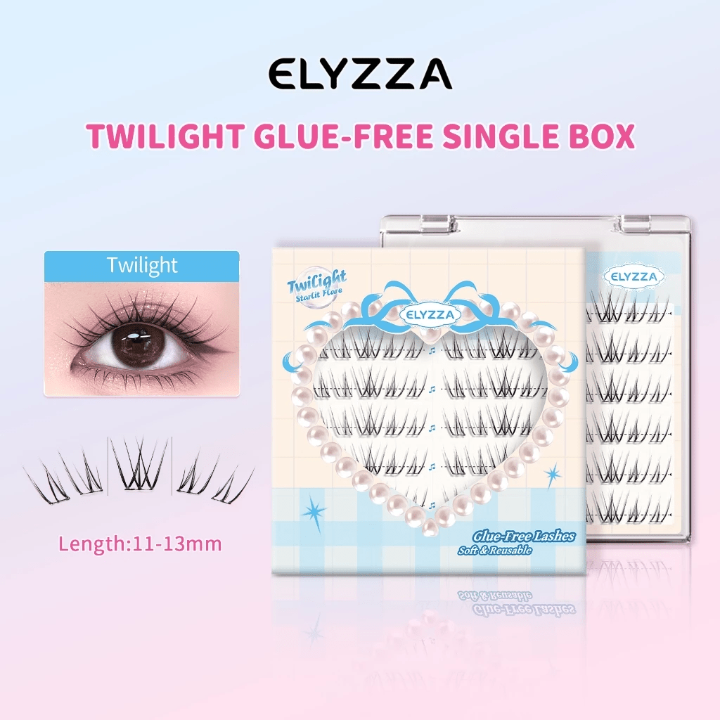 Elyzza Twilight Glue - Free False Eyelashes رموش إليزا توايلايت الصناعية الخالية من الغراء - Princess Cosmetics Qatar