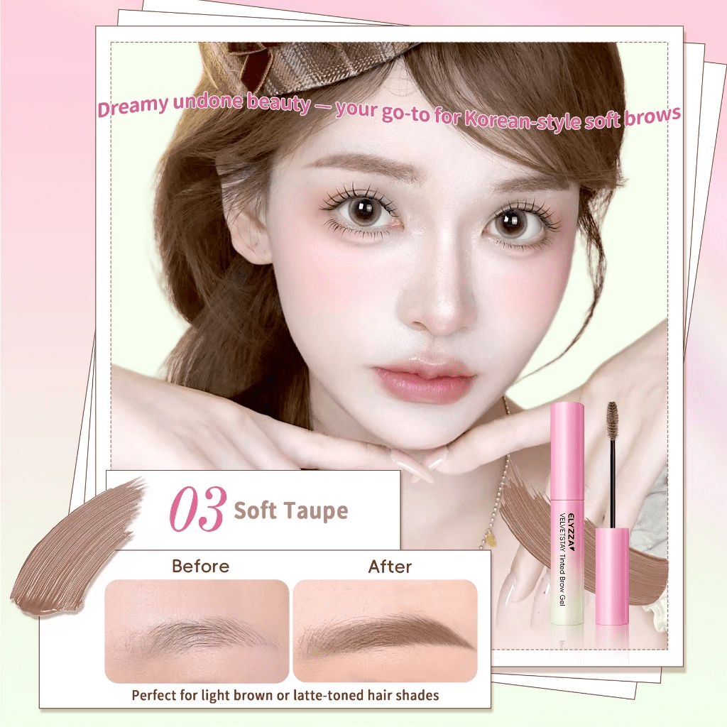 Elyzza VelvetStay Tinted Brow Gel إليزا فيلفت ستاي جل حواجب ملون - Princess Cosmetics Qatar