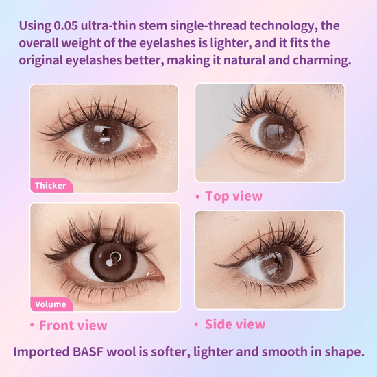 Elyzza W - Shaped False Eyelashes MINI (12 Clusters) رموش إليزا الصناعية على شكل حرف W صغيرة الحجم - Princess Cosmetics Qatar