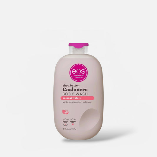 eos Shes Better Cashmere Body Wash - Coconut Waters 473ml غسول الجسم إيوس بزبدة الشيا والكشمير - ماء جوز الهند - Princess Cosmetics Qatar