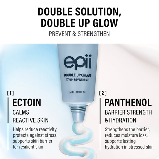 epii Double Up Cream Ectoin & Panthenol 50ml كريم إيبيي المزدوج إكتوين وبانثينول - Princess Cosmetics Qatar