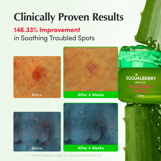 Eqqualberry Aloe PDRN Calming Cream 50ml كريم إيكوالبيري ألو بي دي آر إن المهدئ - Princess Cosmetics Qatar