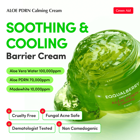 Eqqualberry Aloe PDRN Calming Cream 50ml كريم إيكوالبيري ألو بي دي آر إن المهدئ - Princess Cosmetics Qatar