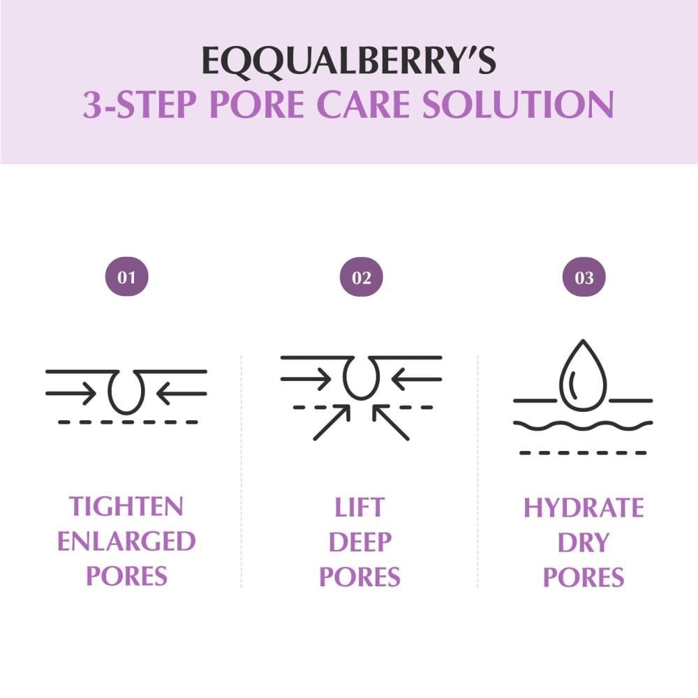 Eqqualberry Purple PDRN Pore Minimizing Serum 30ml. سيروم إيكوالبيري الأرجواني PDRN لتقليص المسام - Princess Cosmetics Qatar
