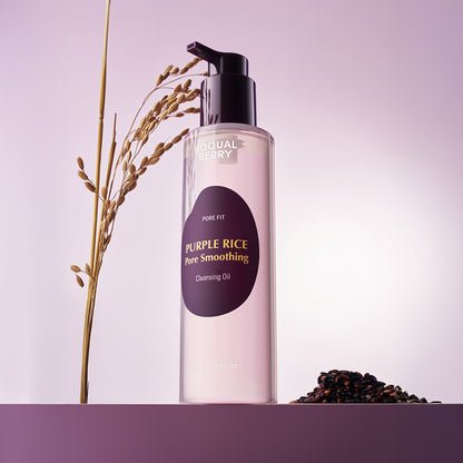 Eqqualberry Purple Rice Pore Smoothing Cleansing Oil 200ml زيت تنظيف وتنعيم المسام من إكوالبيري، الأرز الأرجواني - Princess Cosmetics Qatar