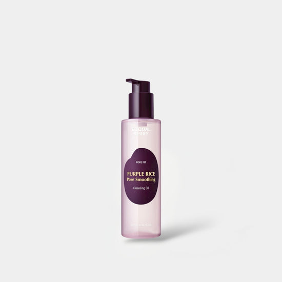 Eqqualberry Purple Rice Pore Smoothing Cleansing Oil 200ml زيت تنظيف وتنعيم المسام من إكوالبيري، الأرز الأرجواني - Princess Cosmetics Qatar
