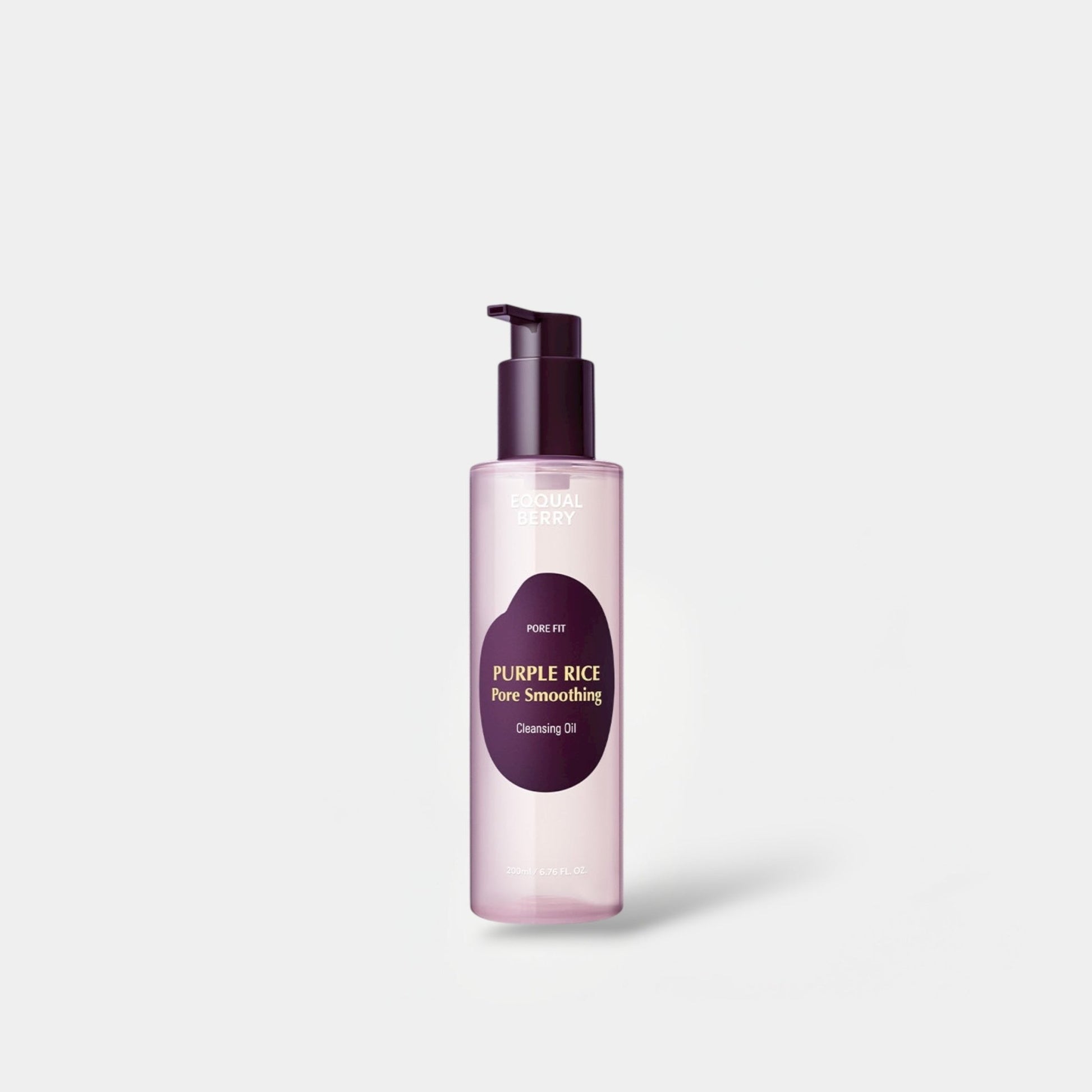 Eqqualberry Purple Rice Pore Smoothing Cleansing Oil 200ml زيت تنظيف وتنعيم المسام من إكوالبيري، الأرز الأرجواني - Princess Cosmetics Qatar