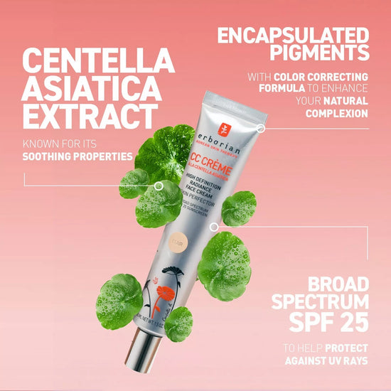 Erborian CC Cream Asian Centella SPF25 45ml كريم أربوريان CC الآسيوي كينتيللا SPF25 - Princess Cosmetics Qatar