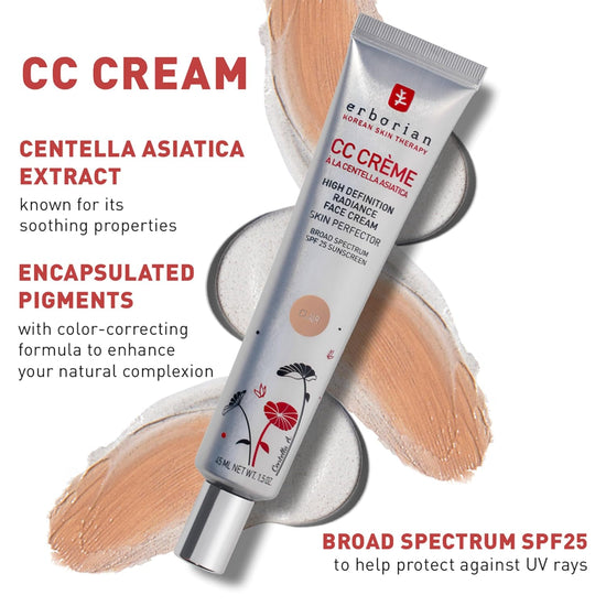 Erborian CC Cream Asian Centella SPF25 45ml كريم أربوريان CC الآسيوي كينتيللا SPF25 - Princess Cosmetics Qatar