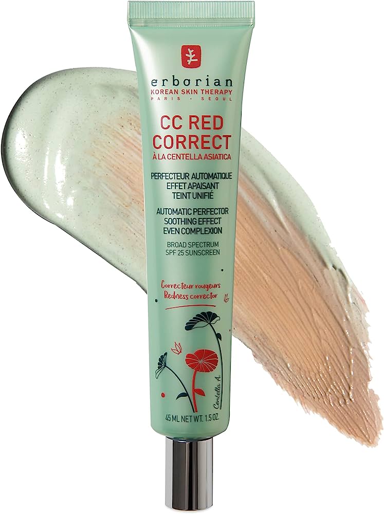 Erborian CC Red Correct SPF25 45ml. إربوريان CC ريد كوريكت SPF25 45 مل - Princess Cosmetics Qatar