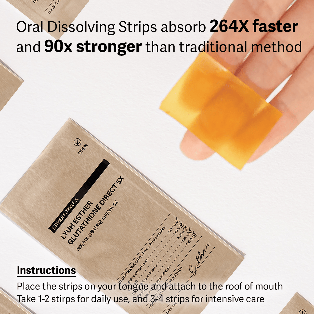 Esther Formula Glutathione Direct 5x (30ea) تركيبة استير جلوتاثيون دايركت 5x - Princess Cosmetics Qatar