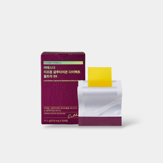 Esther Liposome Glutathione Direct Ultra 9x (30pcs) إستر ليبوسوم جلوتاثيون دايركت ألترا 9x - Princess Cosmetics Qatar