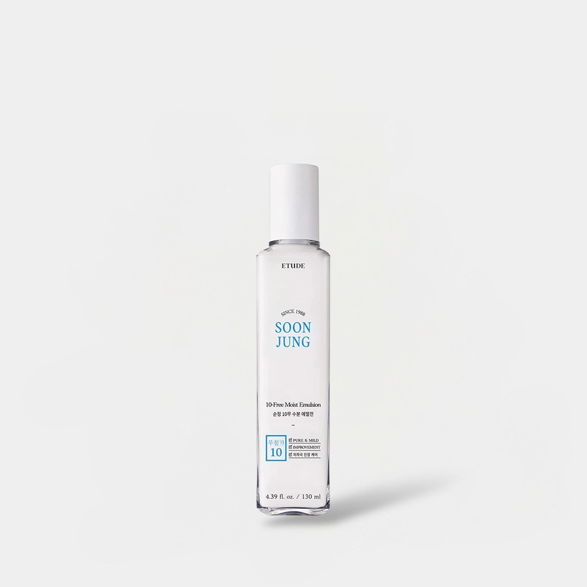 Etude House Soon Jung 10 - Free Moist Emulsion 130ml مستحلب ترطيب سون جونغ خالٍ من 10 مواد من إيتود هاوس - Princess Cosmetics Qatar