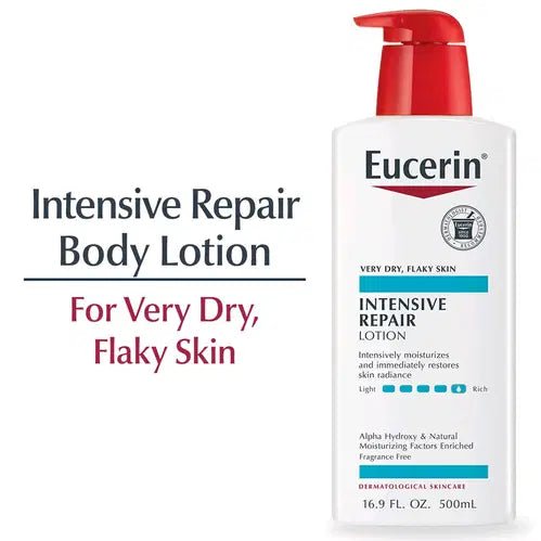 Eucerin Intensive Repair Lotion 500ml. يوسرين لوشن الإصلاح المكثف - Princess Cosmetics Qatar